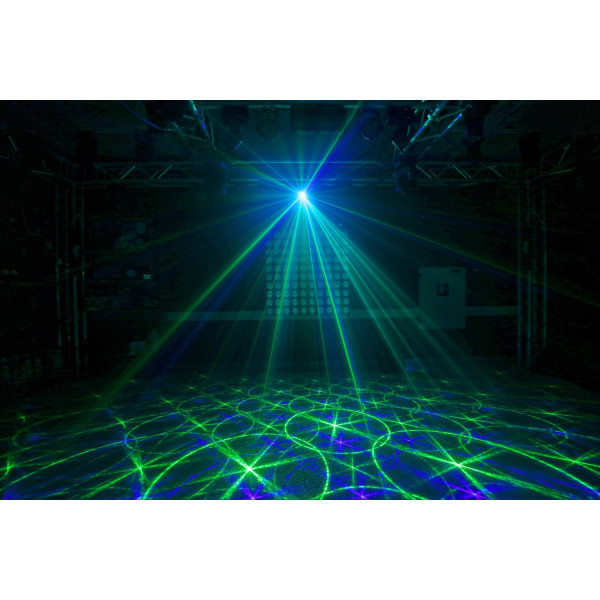 Laser Discoteca Anthe II Double Laser 600mW RGB Gobo DMX IRC BeamZ 3
