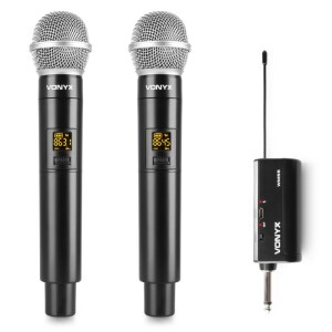 Set 2 microfoane fara fir Vonyx WM552