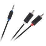 Cablu audio Jack rca 3m Mic - 2x RCA tata 3m Cabletech Standard