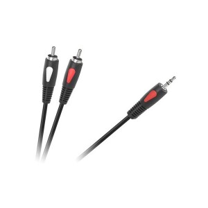 Cablu audio Jack 3,5 - 2x RCA tata 3m Cabletech ECO-Line
