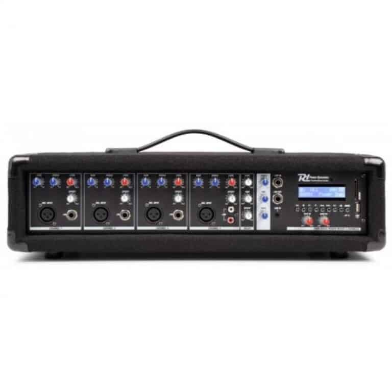 Mixer audio cu amplificare PDM-C405A 4 Canale Bluetooth, USB si Efecte