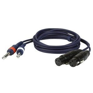 DAP Audio FL43 1-5m Cablu Linie 2Jack - 2XLR