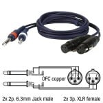 DAP Audio FL43 3m Cablu Linie 2Jack - 2XLR