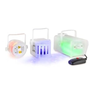 Sistem lumini LED disco Derby-laser-fum Clear Pack Ibiza light