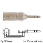 Neutrik NA3 MP Adaptor XLR tata - JACK tata