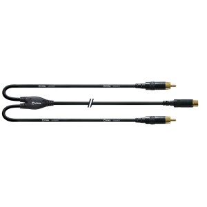 Cablu Audio Spliter 2x RCA tata - RCA tata - Cordial CFY 0.3 ECC