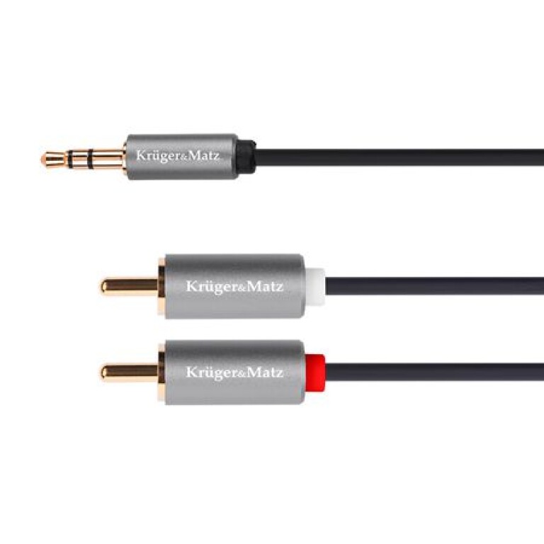 Cablu audio jack 2 RCA 1m KrugerMatz Basic