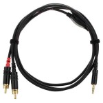 2x RCA – Jack (TRS) 3.5 mm, cablu audio profesional