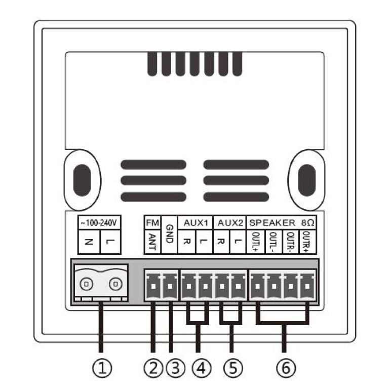 Sistem sonorizare incastrabil DSPPA M2U