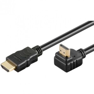 Cablu HDMI TV 90 grade cotit 1m