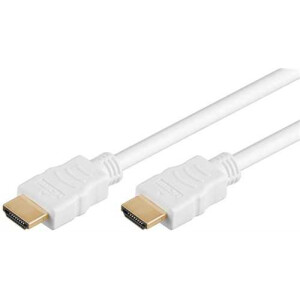 Cablu HDMI alb cu Ethernet 4K Ultra HD 2160p