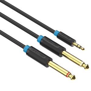 Cablu jack 3.5 mm - jack 6.3 mm x2 BACBF VENTION