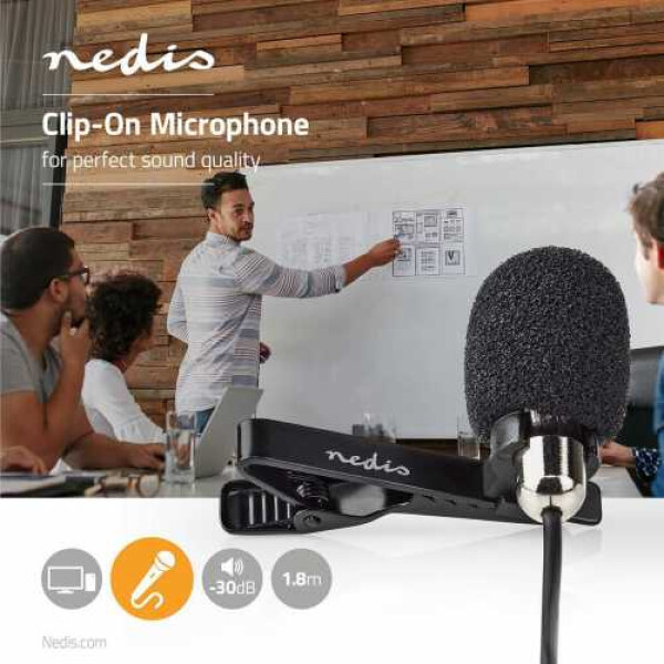 Microfon lavaliera pentru telefon cu clip Nedis 1