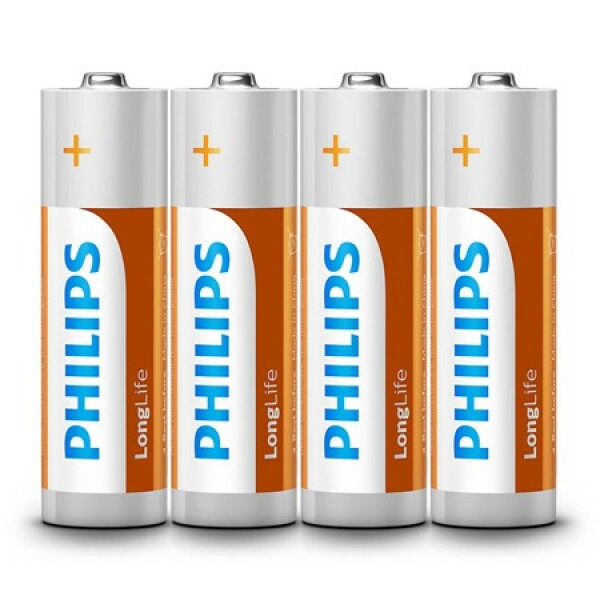 Baterie alcalina, marime AA (LR06), Philips AA LONGLIFE Set