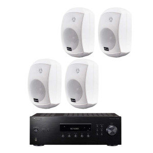 Boxe perete pasive Master Audio XB640 + Pioneer SX10 Premium Set White