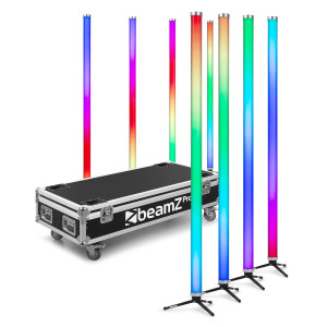 Set lumini Dj 8 tuburi cu LED RGBW, DMX, BeamZ