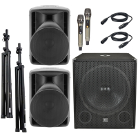 Sistem Audio Evenimente 2.1 cu microfoane wireless