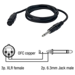 DAP Audio FL02 3m Cablu Instrument XLR - Jack