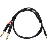 Cablu audio jack 3.5 la 2 jack 6.3 Cordial CFY 1.5 WPP - Sunet - Noiz