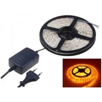 Kit 5m Banda LED 3528 Warm White 150 + Alimentator 12V 1A 12W