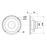 Visaton W200 8 Ohm Difuzor 8 Toli