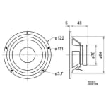 Visaton W100S-8 Ohm Difuzor Audio 4 toli