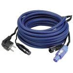 Cablu alimentare si semnal audio 15m pentru boxe active powercon