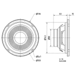 Visaton W 170-8 ohm Difuzor 6 Toli