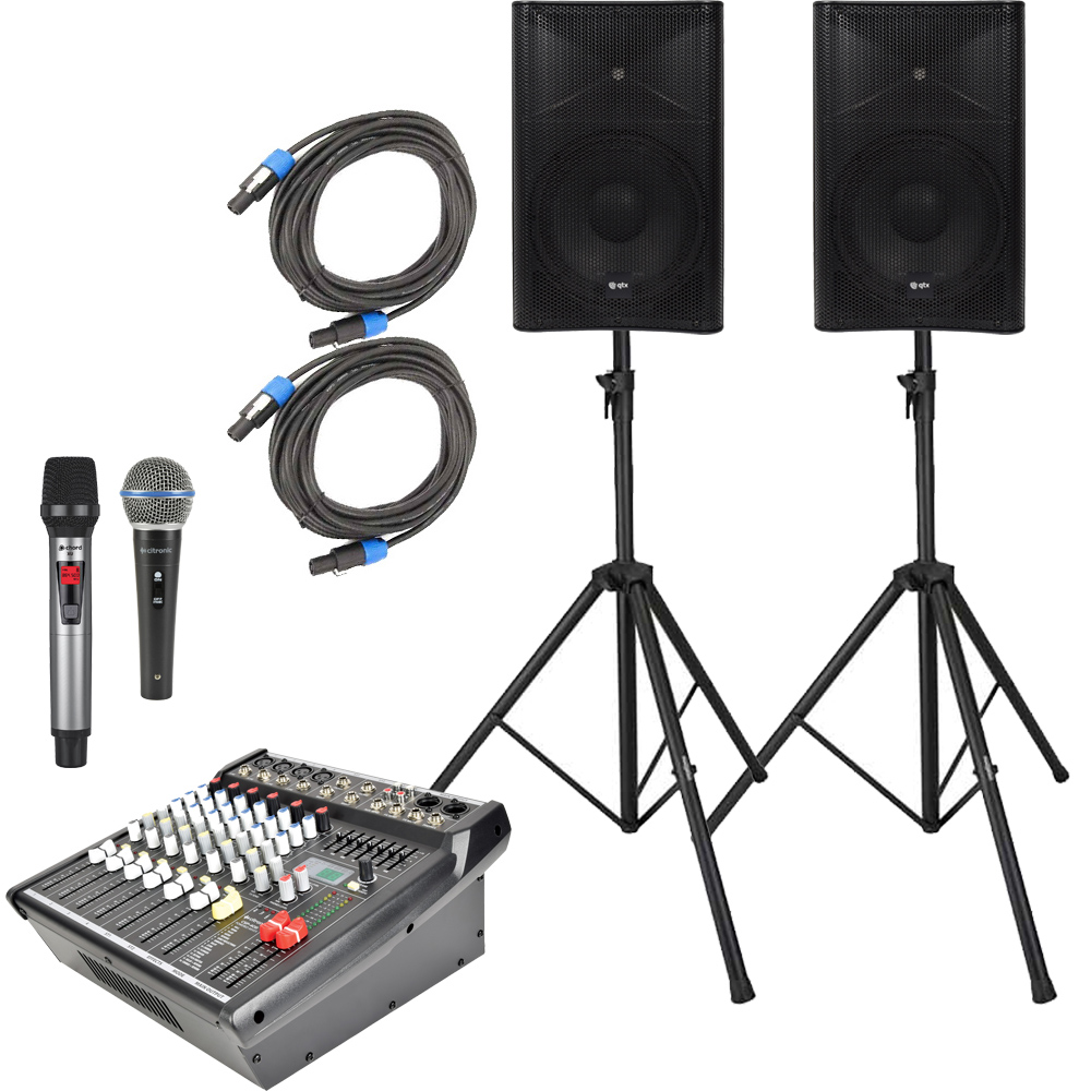 sistem-audio-live Sistem sunet profesional Live QTX Quest12 Mixer Bundle