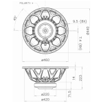 difuzor 18 toli 18HW 1070