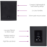 Subwoofer Profesional 18 inch Citronic CASA-18B - imagine 2