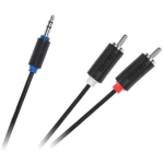 Cablu audio Jack rca 3m Mic - 2x RCA tata 3m Cabletech Standard