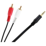 Cablu audio Jack 3,5 - 2x RCA tata 1,5m