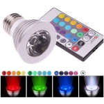 Bec Led RGB, 3W/220V, Dulie E27 - Cu Telecomanda