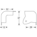 Adam Hall Coltar Boxe Metal 4023BK