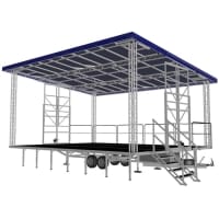 Scena Mobila Evenimete Pultus X36 acoperita cu Acoperis Plat