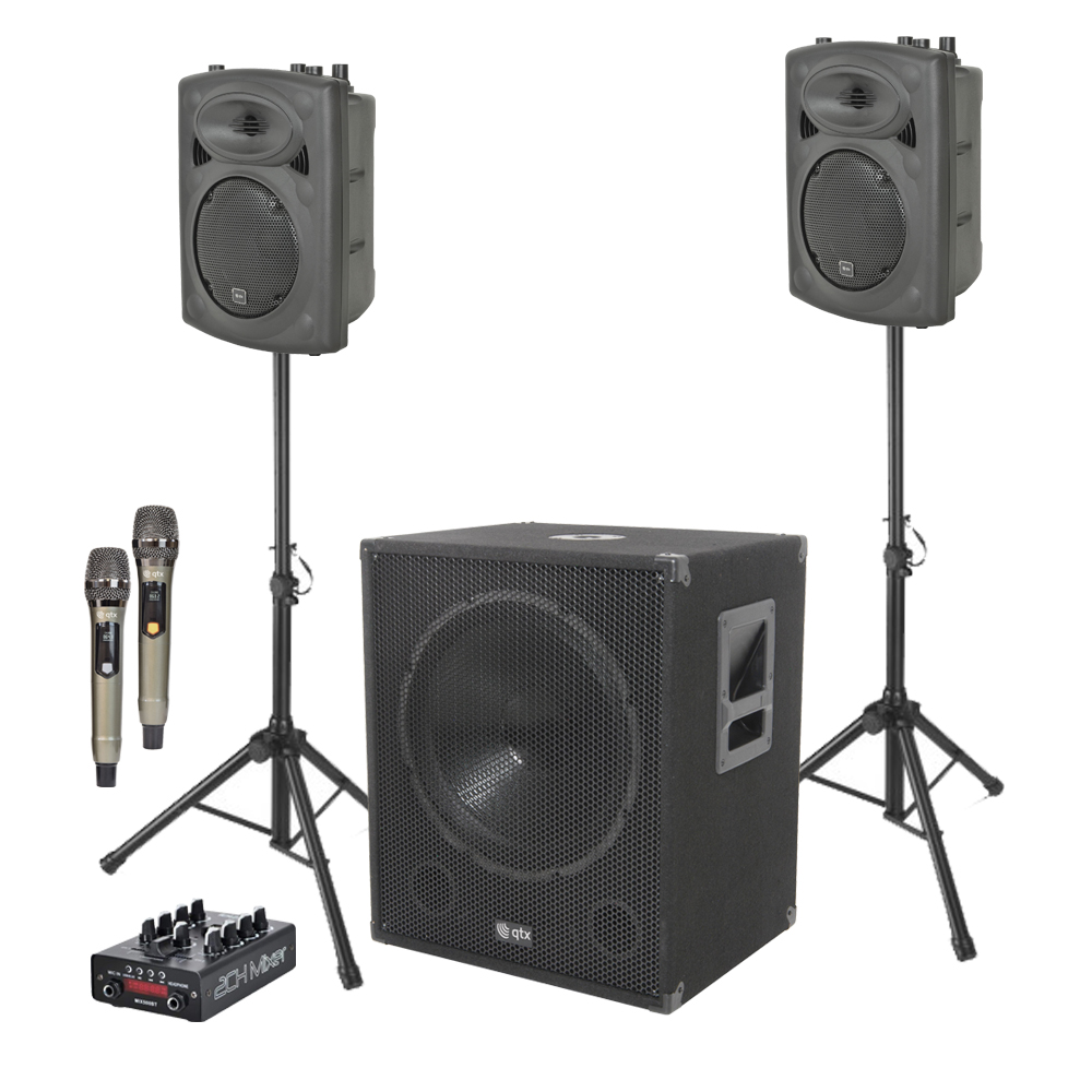 sistem-sonorizare-2-1 Sistem Sonorizare 2.1 QTX Wireless Bundle