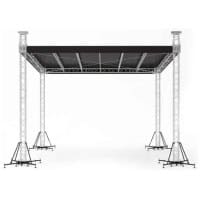 Scena Mobila 8x6x8 m cu acoperis plat