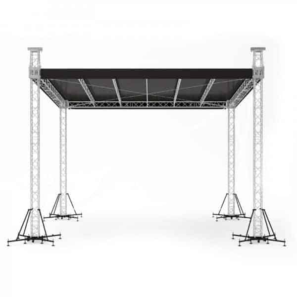 Scena Mobila 8x6x8 m cu acoperis plat Scena Mobila 8x6x8 m cu acoperis plat