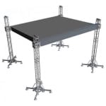 Scena Mobila 8x6x8 m cu acoperis plat