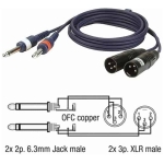 DAP Audio FL44 1-5m Cablu Linie 2Jack - 2XLR