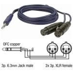 DAP Audio FL37 1-5m Cablu Y Jack - XLR