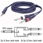 DAP Audio Cablu Y FL32 1.5m Jack - 2x Jack
