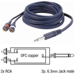 DAP Audio Cablu Y FL33 3m Jack - 2x RCA