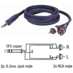 DAP Audio FL35 6m Cablu RCA - Jack TRS