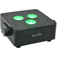 Proiector led cu acumulator arhitectural Flat IP65 spotlight with 3 x 8 W RGBW LED, Eurolite