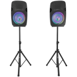 Boxe cu microfon BoomTone Dj BOOPS212ALED - imagine 2