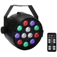 Proiector PAR 36 LED Spot 12x 1W RGB-W cu telecomanda