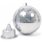 Set Glob Discoball de oglinzi cu LED + motoras cu LED-uri