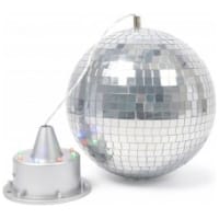 Set Glob Discoball de oglinzi cu LED + motoras cu LED-uri
